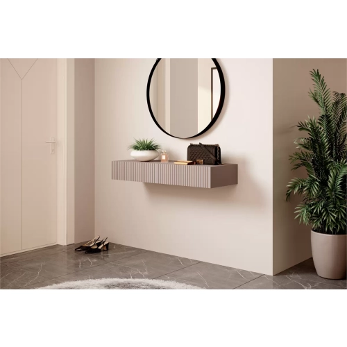 Wisząca konsola / toaletka Nicole 100 cm z szufladami - antyczny róż - Limitowana oferta